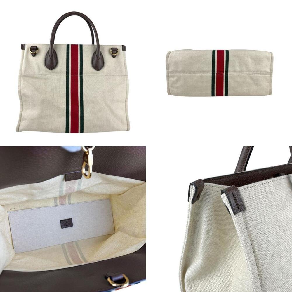 GUCCI Authentic Brown Leather Shoulder Bag - Picture 3 of 5